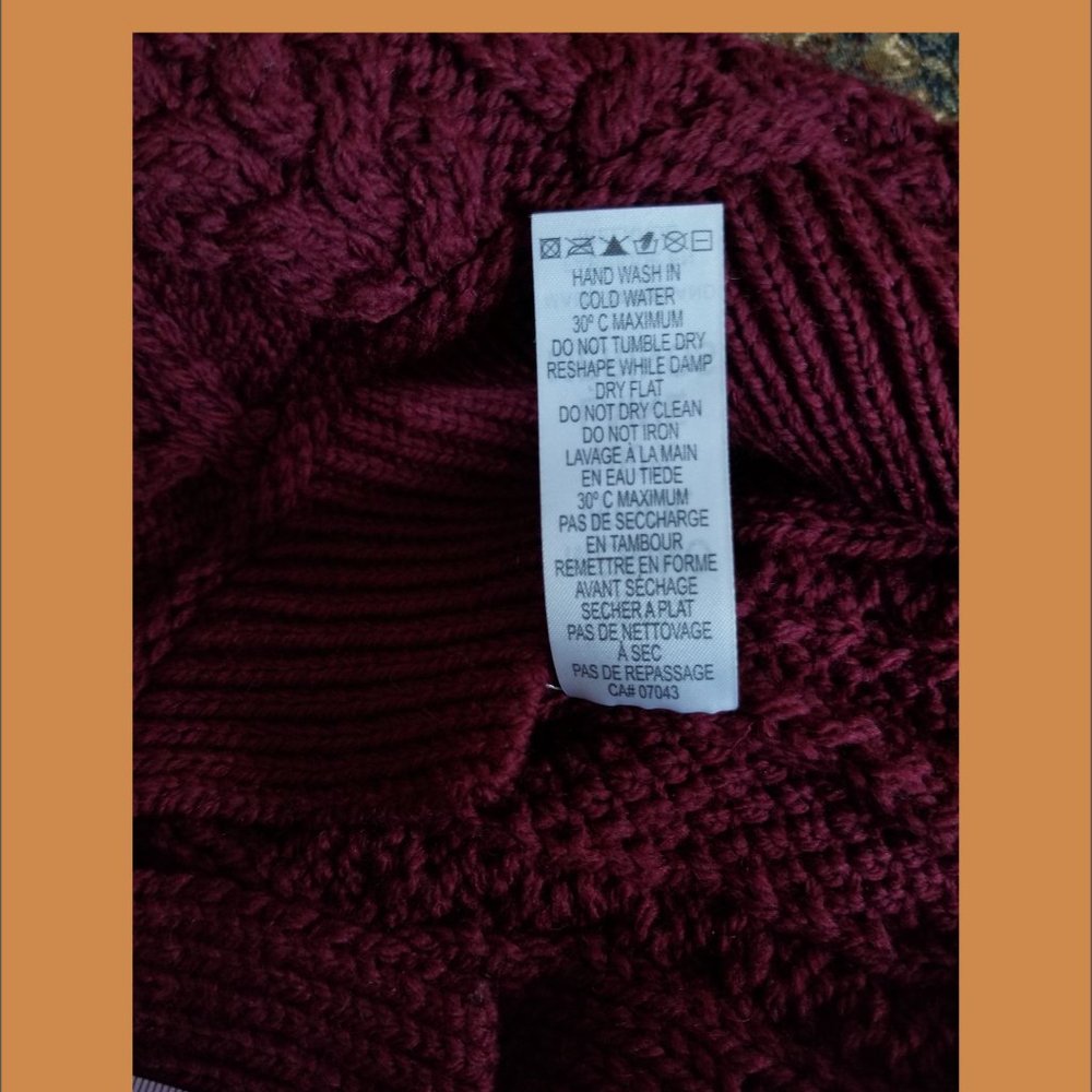 SOLD - COPY - Irish fisherman, Aran sweater S, XS, cable knit,  wool, Aran Mor - Picture 8 of 8